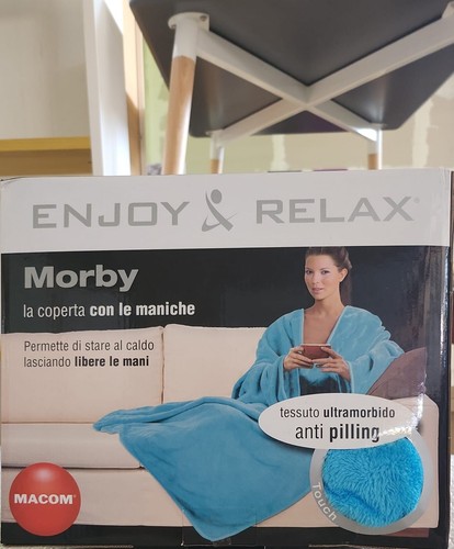 Coperta con maniche - con, azzurro