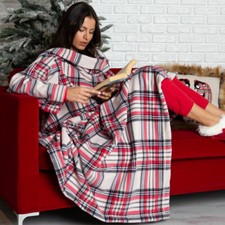 Plaid coperta con le maniche