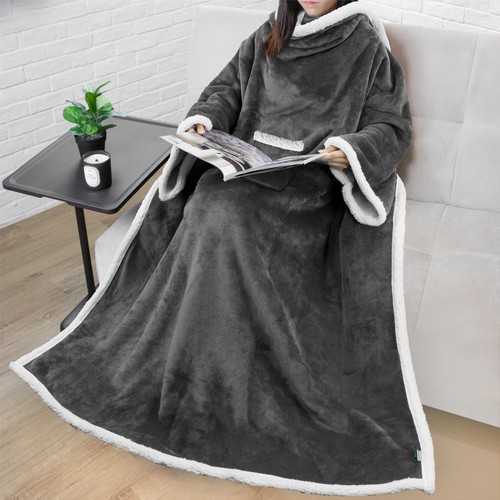 Coperta pile con - pile, maniche