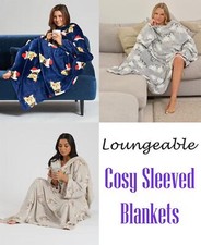 Coperta smanicata in pile di