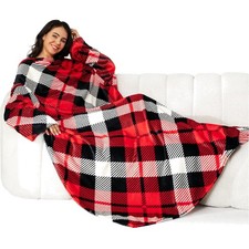 Coperta morbida con maniche in